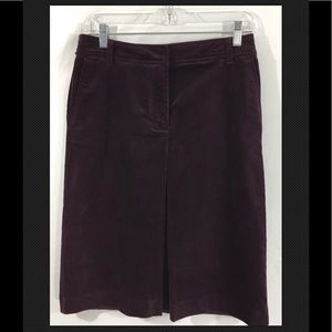 Talbots Purple Velvet  Skirt